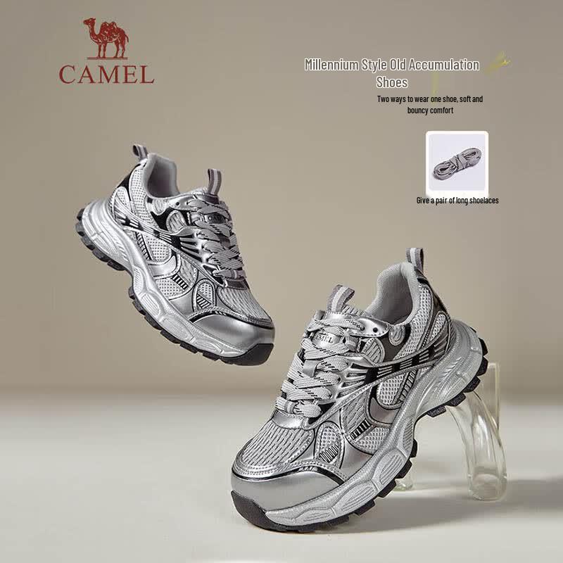 CAMEL Women s Retro Chunky Platform Casual Shoes L26S283140 35