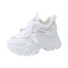 Fashion Breathable Mesh Chunky Sneakers for Women 2025 Spring Fashion White Platform Sports Shoes Woman Comfort Thick Sole Walking Shoes