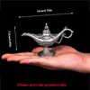 12cm(4.7")Classic Rare Hollow Legend Aladdin Magic Genie Lamps Incense Burners Retro Wishing Oil Lamp Home Decor Gift