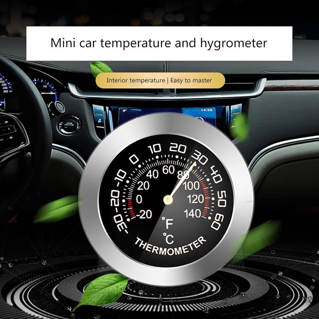 Auto Temperatur/Feuchtigkeit Detektor Messgerät Tester-Anzeige Typ Mini Mechanisch Metall Analog Thermometer/Hygrometer Auto Temperatur/Feuchtigkeits Detektor