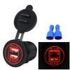 5V 4.2A  USB Charger Socket Adapter Power  for 12V 24V Motorcycle Car