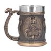 Stainless Steel Mug Innovative Pirate Retro Large Capacity Beer Cup for Beer Coffee Drink Bronze