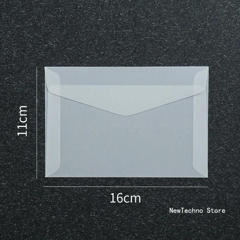 Transparent Sulfuric Acid Paper Envelope Vintage Wedding Postcard Invitation Card Storage Translucent Blank Envelope 1pc