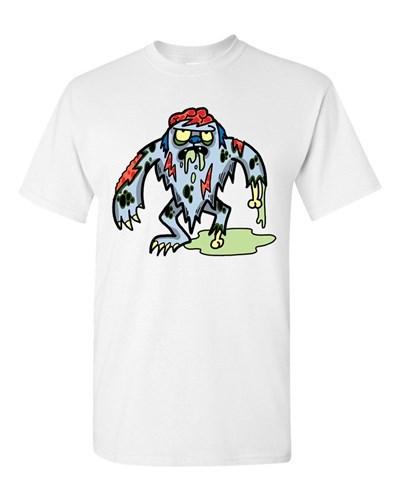 Zombie Yeti Undead Animals Snowman Devil Monster Horror Adult DT T-Shirt Tee S