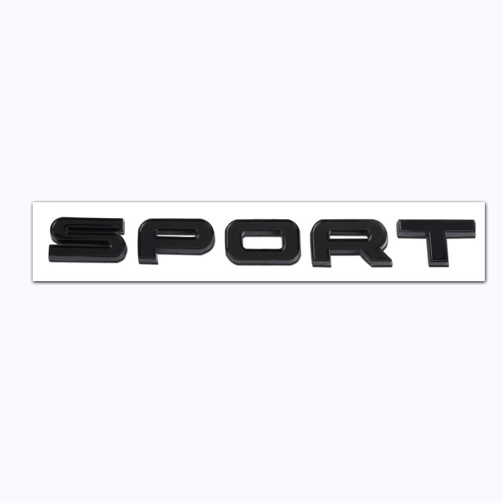 ABAL1 3D ABS Car Rear Trunk SPORT Badge Sticker Decor Accessories Auto Styling For Landrover Range Rover SVR Discovery Evoque Defender