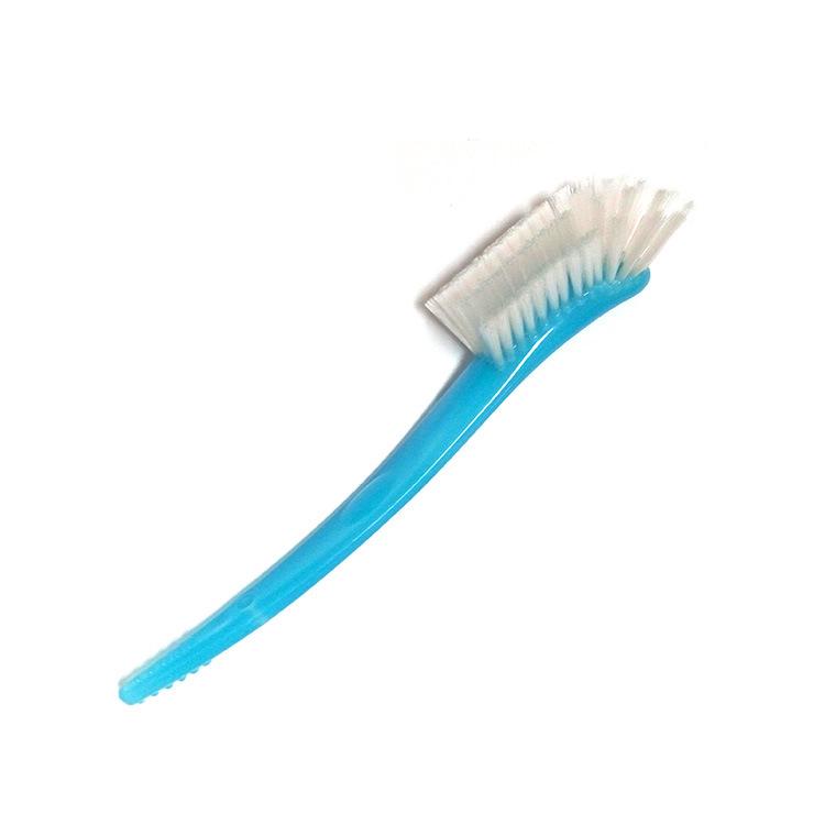 Long-Handled Nylon Cleaning Brush - Powerful Stain Remover for Kitchen, Plastic, Daily Use, Colorful Design.