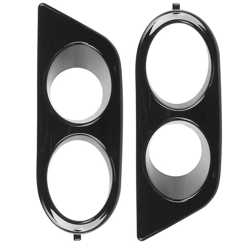 1 Pair Glossy Black Fog Light Cover for BMW E46 M3 2 Door 2001 2002 2003 2004 2005 2006 Fog Lights Grill Frame Fog Lamp Hood