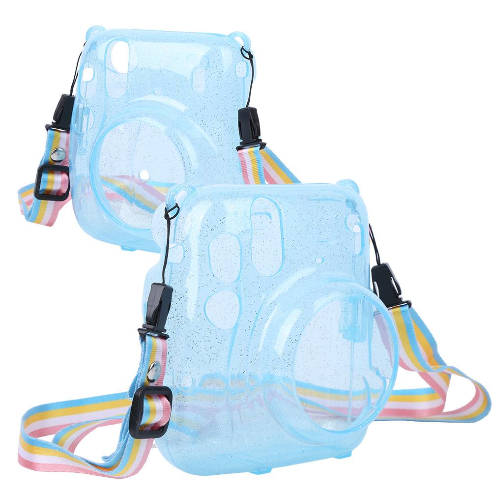 PVC Kamera Schutzhülle Abdeckung Shell Scratch Proof Antifall für Sofortbildkamera mini11(blau )