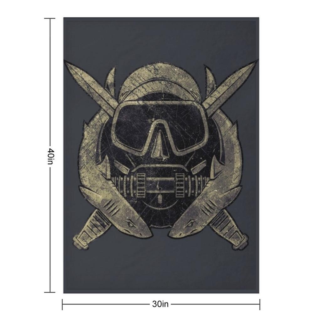 USA Kampftaucher V02 Wohndecke Dekorative Decke Personalisierte Geschenkidee Touristisch warm für den Winter Decken