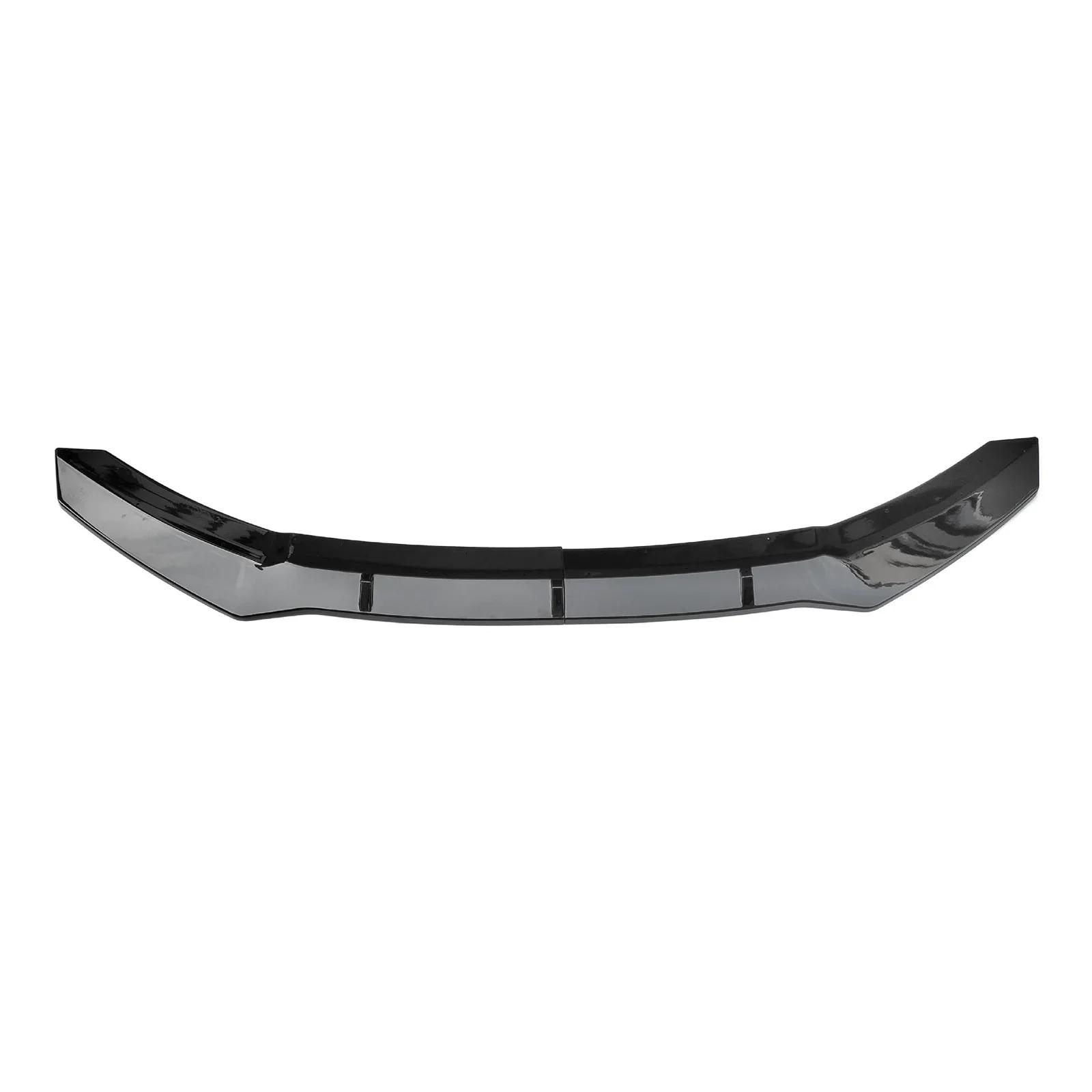 Car Front Bumper Lip Diffuser Spoiler Splitter Guard For Honda 10th Gen Civic Hatchback & Si Models 2016-2021 Bumper Protector Gloss Black