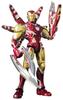 BLOKEES Doyusha MARVEL INFINITY SAGA CHANPION CLASS Series Iron Man Mark 85 EX Version Plastic Model, Approximately 135mm Tall