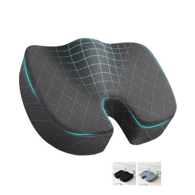 Seat Cushion Memory Foam Pillow for Office Chair Car Travel Back Pain Relief Tailbone Support Premium Ergonomic Chair Pad