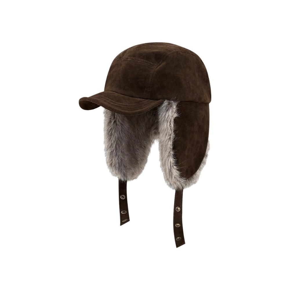 Ear Protection Winter Bomber Hats Suede Windproof Cycling Caps Winter Skiing Cycling