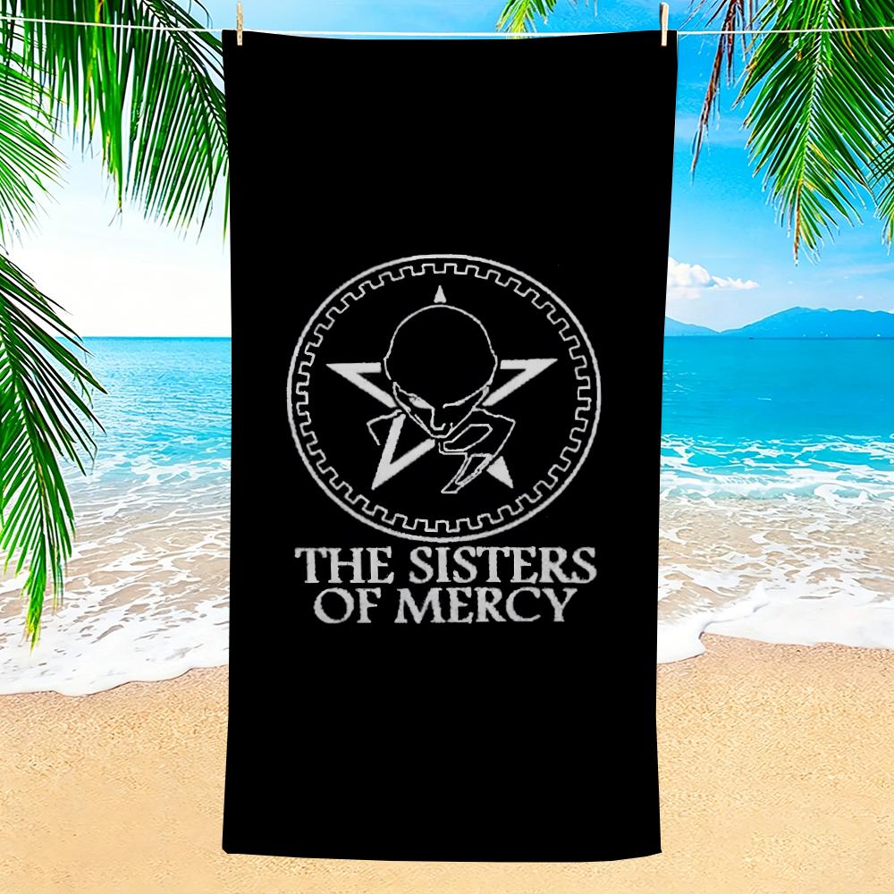 T-The Sisters Of Mercys Towel Microfiber Beach Towel, Quick-Dry, Sand-Free, Ultra-Fine Fiber, Super Soft.