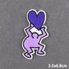 Purple Style Iron On Patch Thermoadhesive Patches For Clothes Anger Baby Girl Embroidery Patch For Hat/T-Shirt Fusible Sewing
