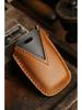 Genuine Leather Handmade Key Cover for Kia - Crazy Horse Design