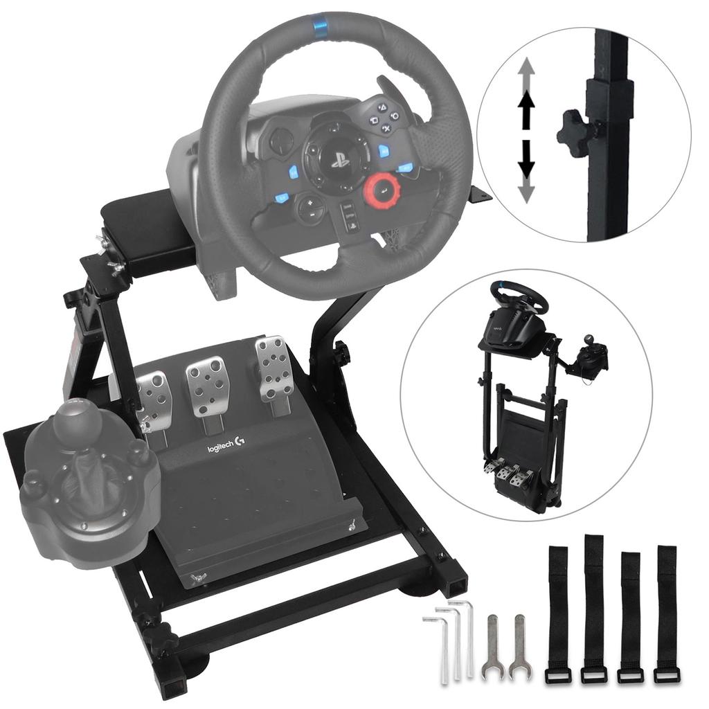 SIHAO Racing Steering Wheel Stand Height Adjustable For Logitech G25 G27 G29 G920 Wheel Stand Gaming Racing Simulator Steering