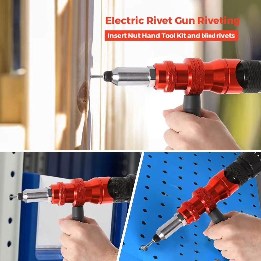 Aluminum Zinc Zinc Alloy Rivet Adapter Removable Plastic Handle Cordless Rivet Riveting Machine Furniture