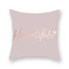 Rose Gold Abstract Printing Throw Pillow Cover Living Room Sofa Office Car Seat Lumbar Cushion   Home Decoration