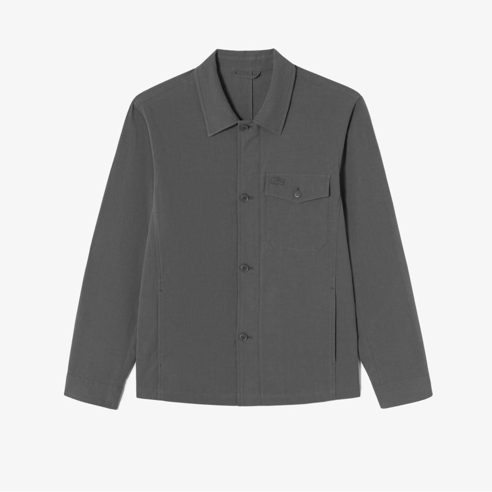 Lacoste Men's Melange Yarn Snap Jacket BH315E-56G5HI