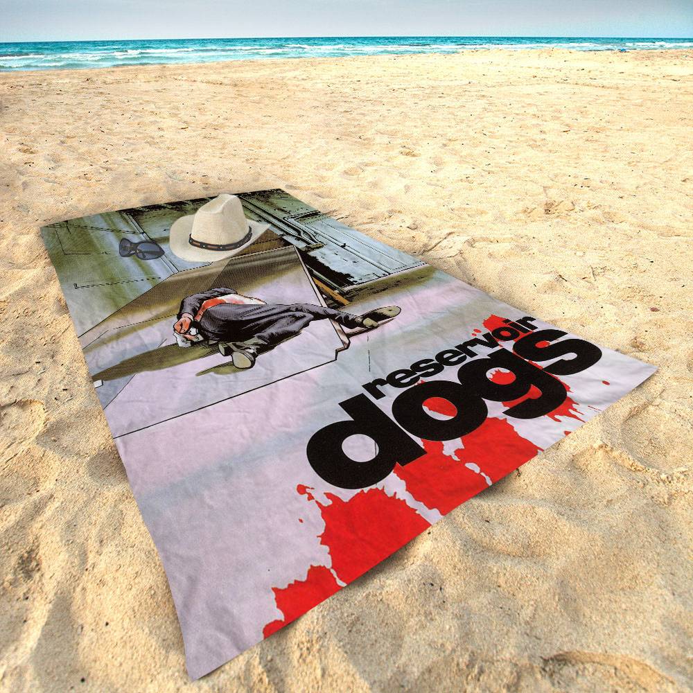 Movie R-Reservoir-Dog Beach Towel Cartoon Cute Summer Kids Large Bath Pool Beach Towel Microfiber Absorbent For Swimming Travel