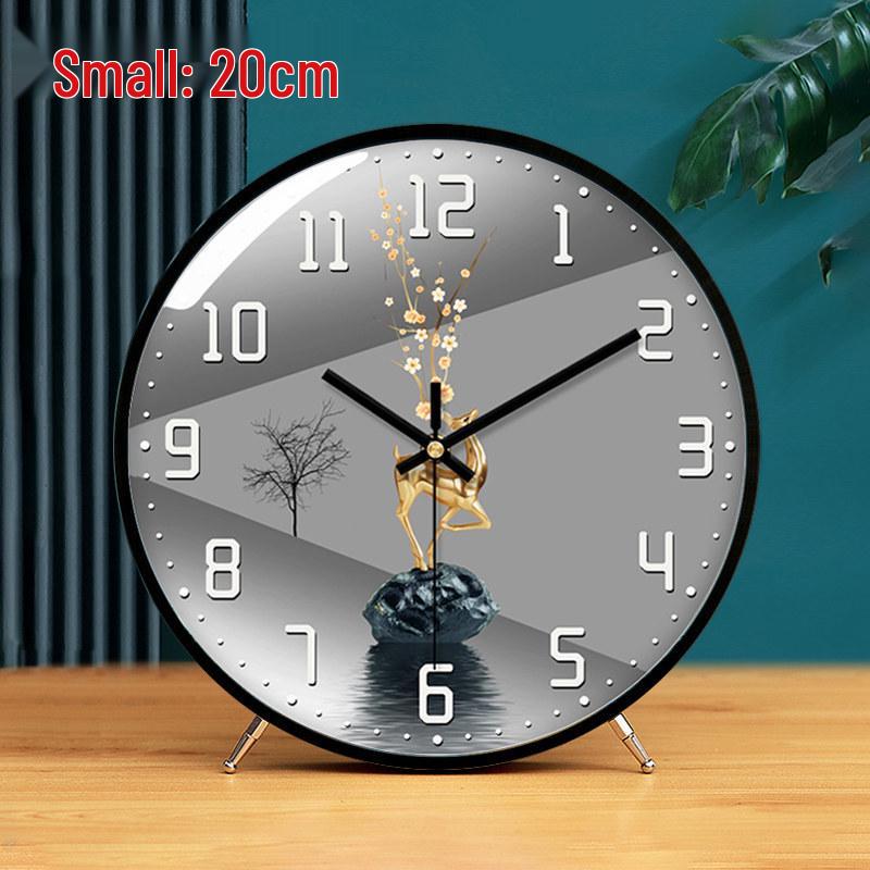 Elegant Multifunctional Clock: Desk, Wall, Table, or Floor Use – Light Luxury Ornament with Simple Pendulum
