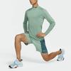 Nike Slim Fit Long Sleeve Training Shirt Men Tops Smoke-Gray Jade CU4971-357