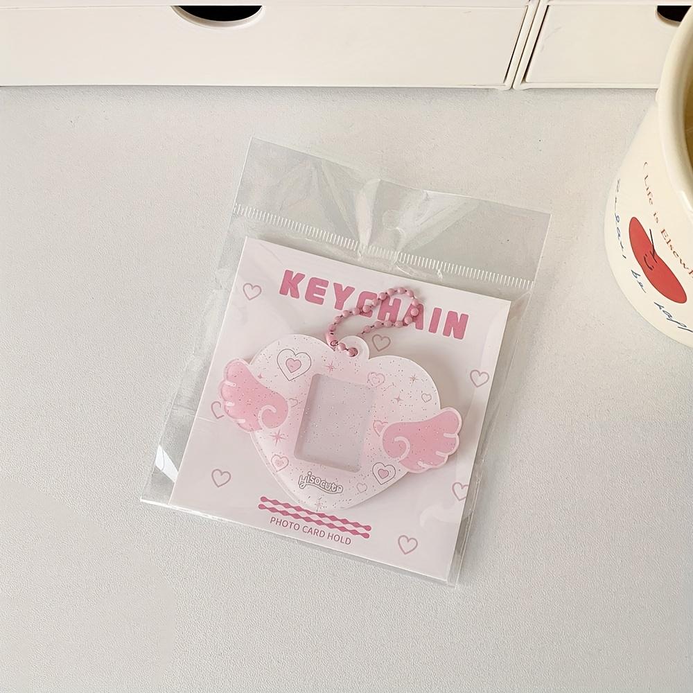 Photo Keychain Holder, Y2K Style Mini Photo Frame Key Rings, Kpop Things Acrylic Charm Accessories, DIY Picture Key Chain