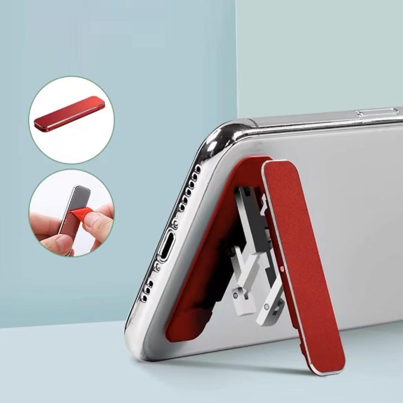 1/3Pcs Mini Invisible Foldable Mobile Phone Stand Aluminum Alloy Desktop Mount Material Holder Adjustable Angle For Cellphone