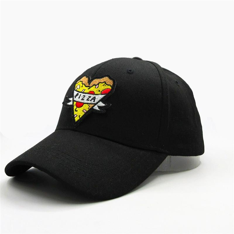LDSLYJR Geometric Pizza Embroidery Cotton Baseball Cap Hip-hop Cap Adjustable Snapback Hats for Men and Women 358