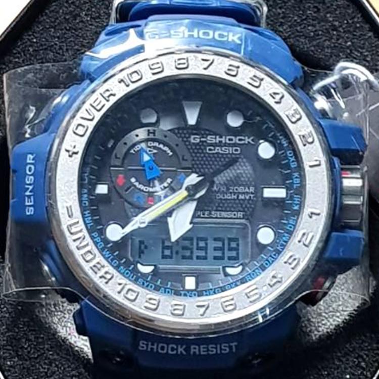 CASIO Men Liquid Crystal/Analog Dual Display Series Black Watch GWN-1000-2AER GWN-1000-2AER