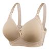 Plus Size D Cup Thin Wireless Push Up Bra For Women