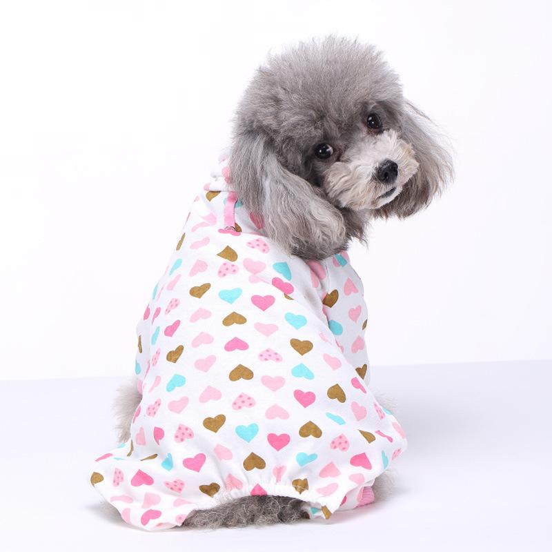 Pet Supplies Dog Four-legged Clothes Autumn and Winter Casual Comfortable and Breathable Home Pet Cotton Clothes