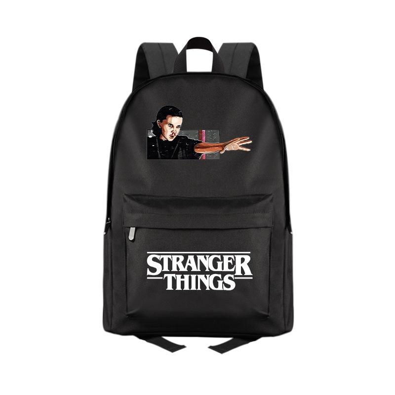 Stranger Things 4 Canvas Backpack With Large Capacity Fashionable And Durable Ideal For Students