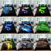 Dragon Snake Duvet Cover Quilt Covers Bedding Set Pillow Case Single Double King