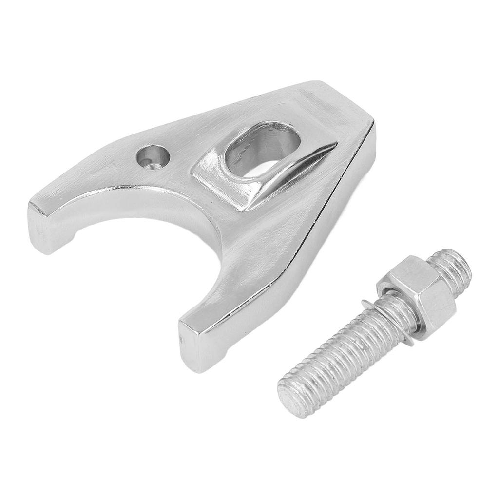 Distributor Clamp Chrome Billet Aluminum Hold Down Clamp with Bolt Replacement for CHEVY DISTRIBUTORS V8 V6