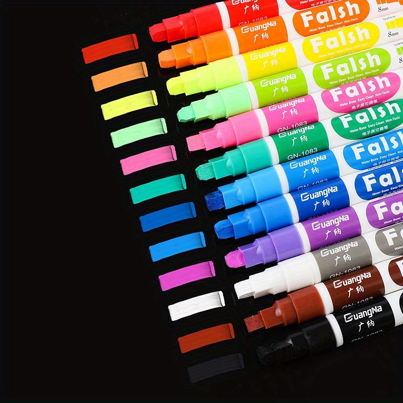 

12 цветов, маркеры Jumbo pastel pen, на водной основе, с фетровым наконечником, водостойкие и стойкие чернила, отлично подходят для рисования на пластике, камне, металле и стекле