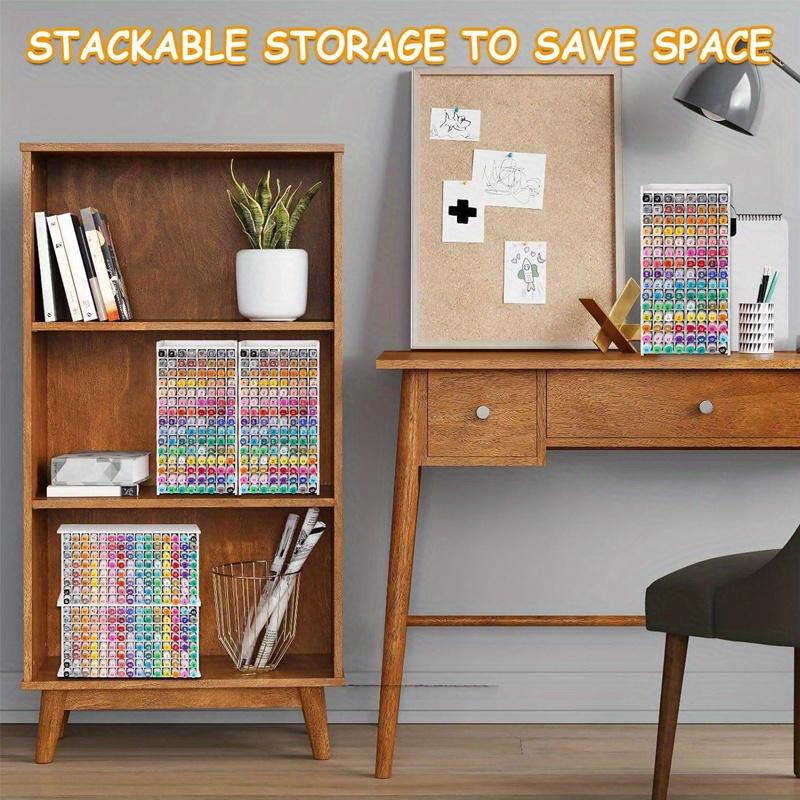 72/120 Slot 1pc High Capacity Marker Pen Holder with Detachable Dividers,suitable for Office&study Room&Art Drawing Marker Pen Storage.
