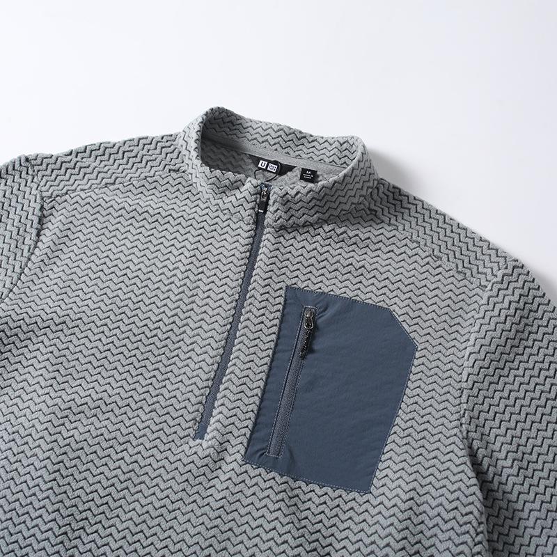 Unisex Mountain Fleece Jacket: Velvet-Lined Hoodie, Long Sleeve, Stand Collar, Autumn/Winter Base Layer