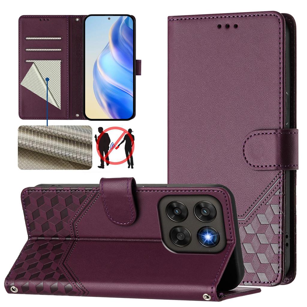 Pouzdro na telefon pro Motorola Moto G67 Power 5G/G57 Power 5G/G57 5G Vzorovaný Print PU Kůže Peněženka Telefon
