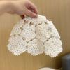 Flowers Beret Cap Lace Skullies Hat Breathable Knitted Hat  for Women