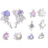 10Pcs Premium Star Moon Alloy Pendants Scratch Resistant Charms for DIY Jewelry Making Handmade Craft Accessories