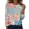 Camicie a maniche lunghe da donna T-shirt grafiche con stampa carina camicette Casual taglie forti Top basic Pullover