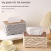 High-End Water Ripple Tissue Box for Living Room and Tea Table