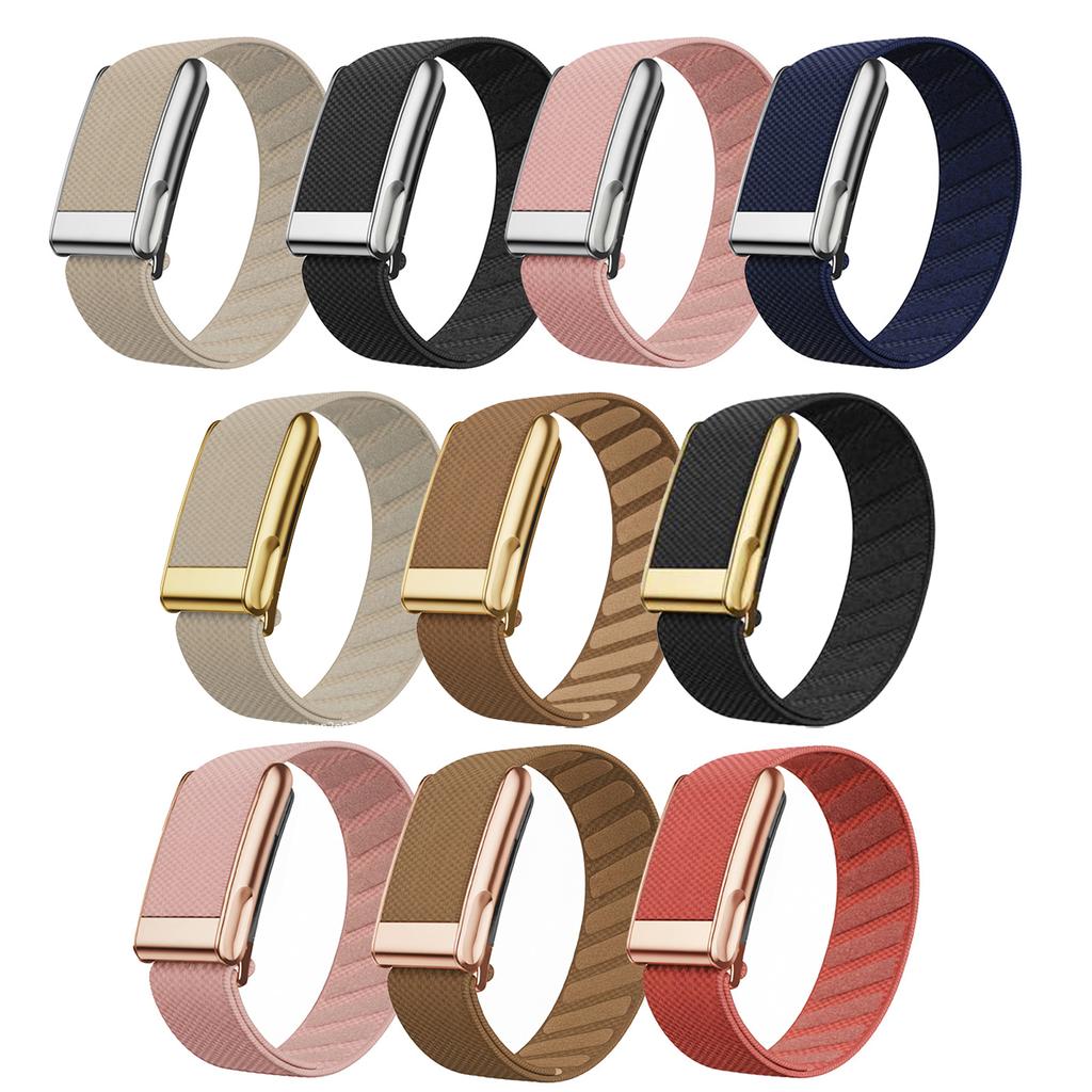 NEW Sports Nylon Band for Whoop 5.0 Strap for WHOOP 5.0MG Woven Elastic Strap with Gold/Silver/Rose Gold Metal Frame