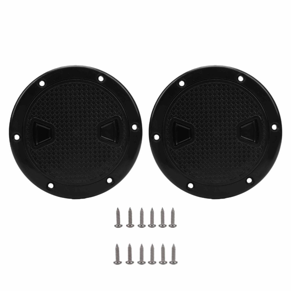 2pcs set Non-Slip Surface Round Deck Hatch 180 Degree Opening Boat Hatch Cover Marine Yacht Access