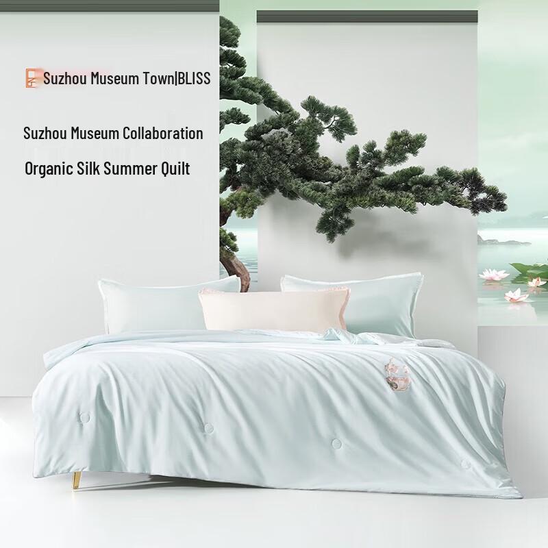 Bailisi Antibacterial Lotus Design Summer Quilt