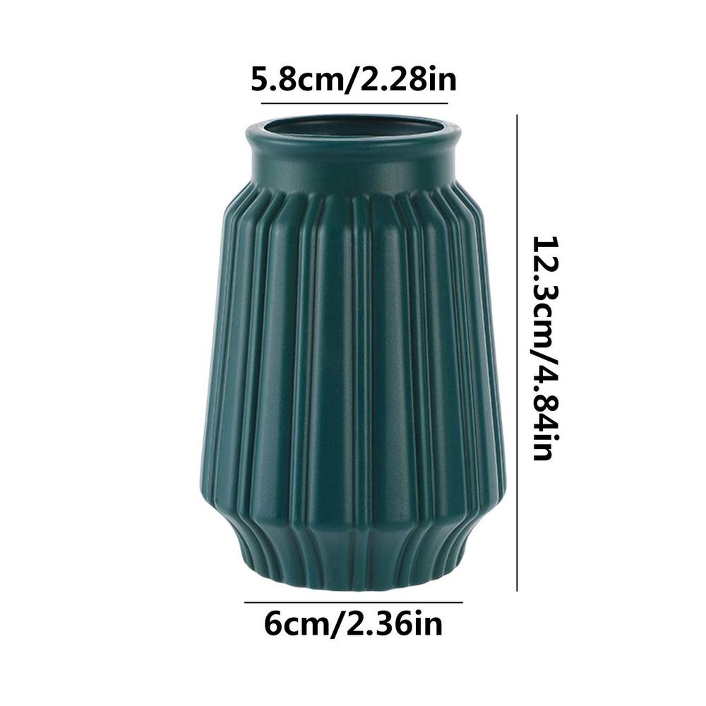 4,84 Zoll einfache, moderne Blumenvase aus weißer Keramik im chinesischen Stil, einzigartige Keramikvasen für künstliche Blumen