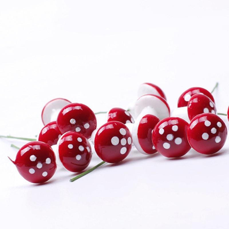 Red Foam Mushroom DIY Mini Landscape Ornament