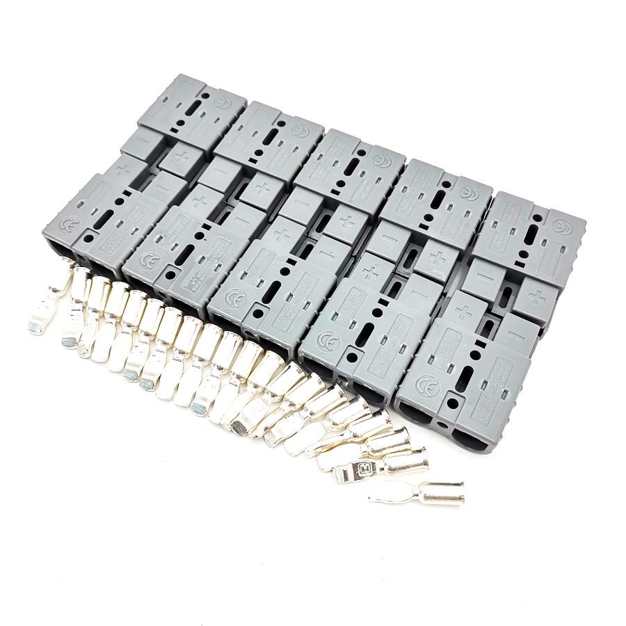10 X Battery Quick Connector Kit 50A 6AWG Plug Connect Disconnect Winch Trailer